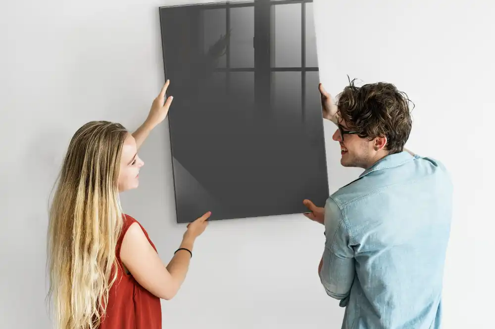 Tableau magnétique gris