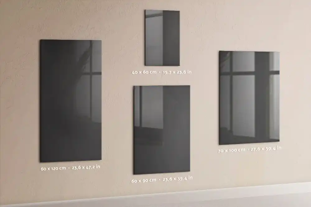 Tableau magnétique gris