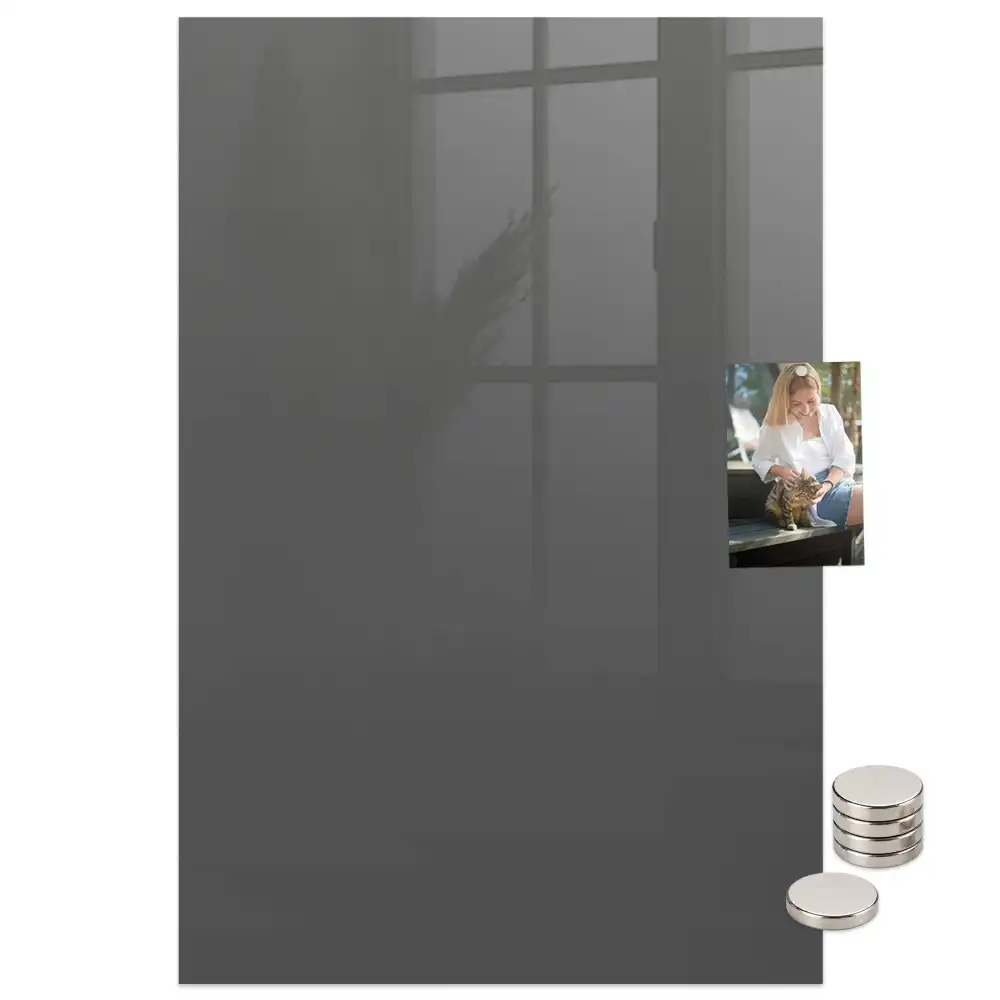 Tableau magnétique gris