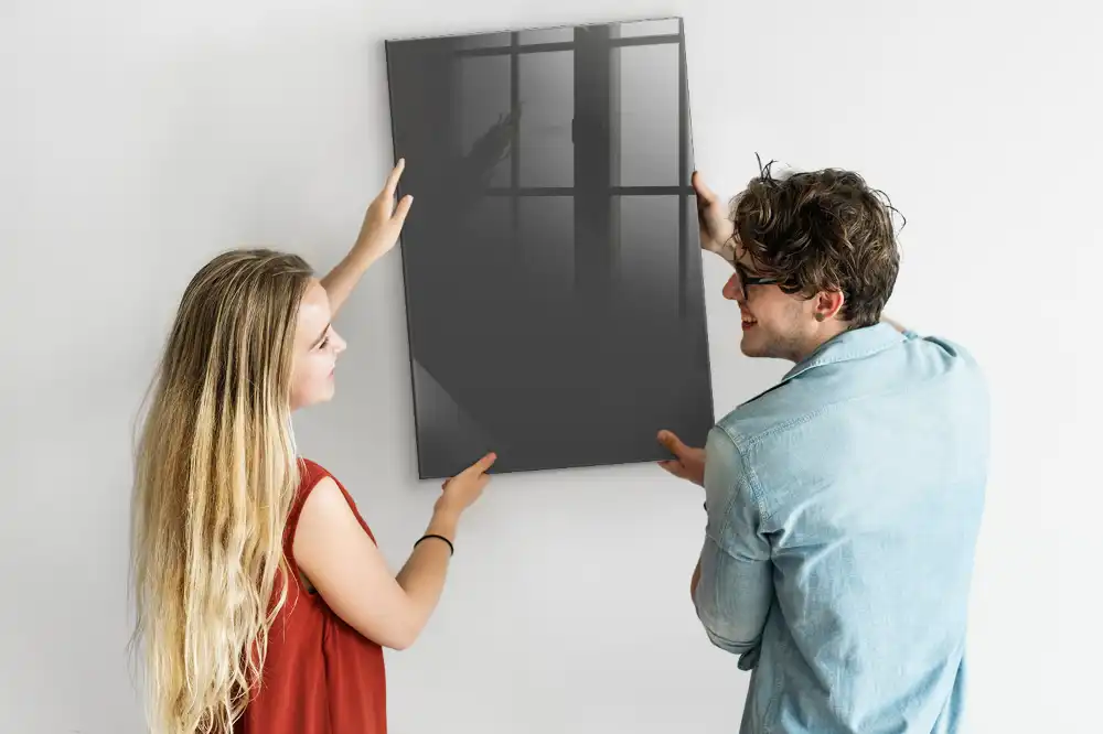 Tableau magnétique gris