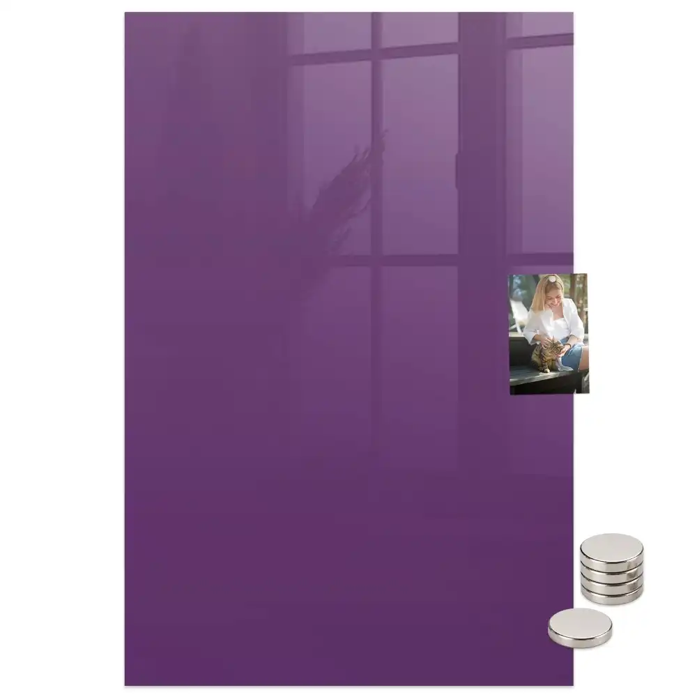 Tableau magnétique mural violet