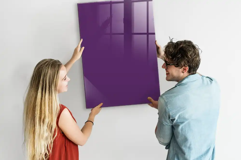 Tableau magnétique mural violet