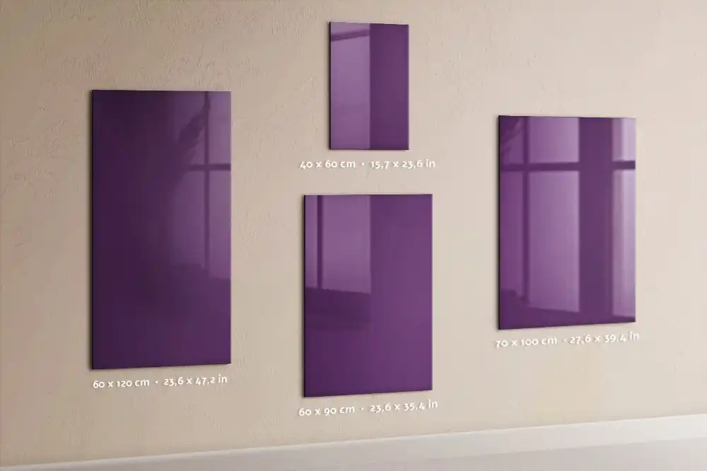 Tableau magnétique mural violet