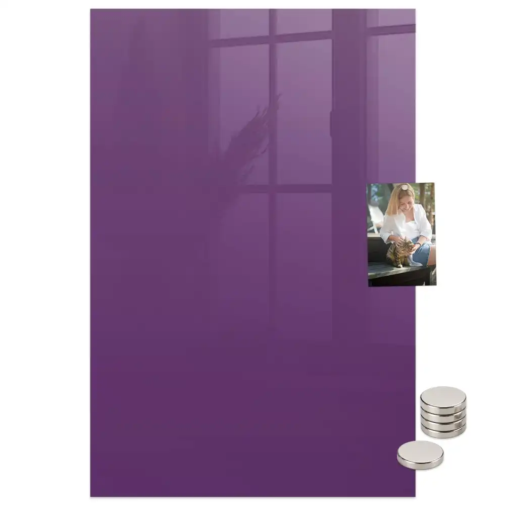 Tableau magnétique mural violet