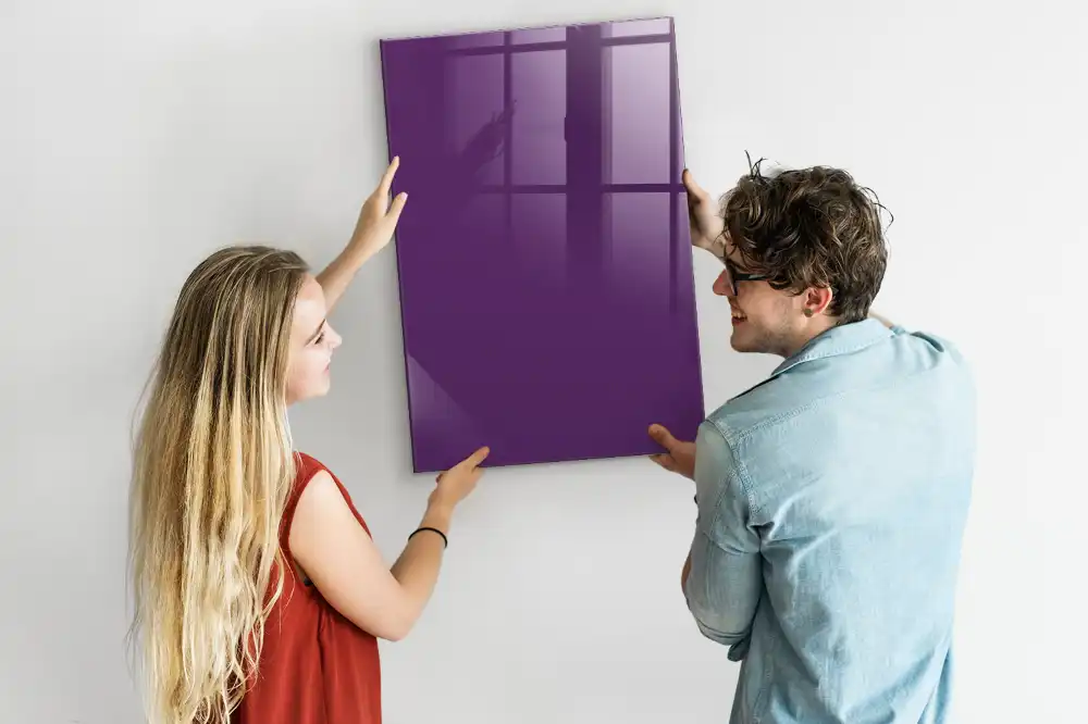 Tableau magnétique mural violet