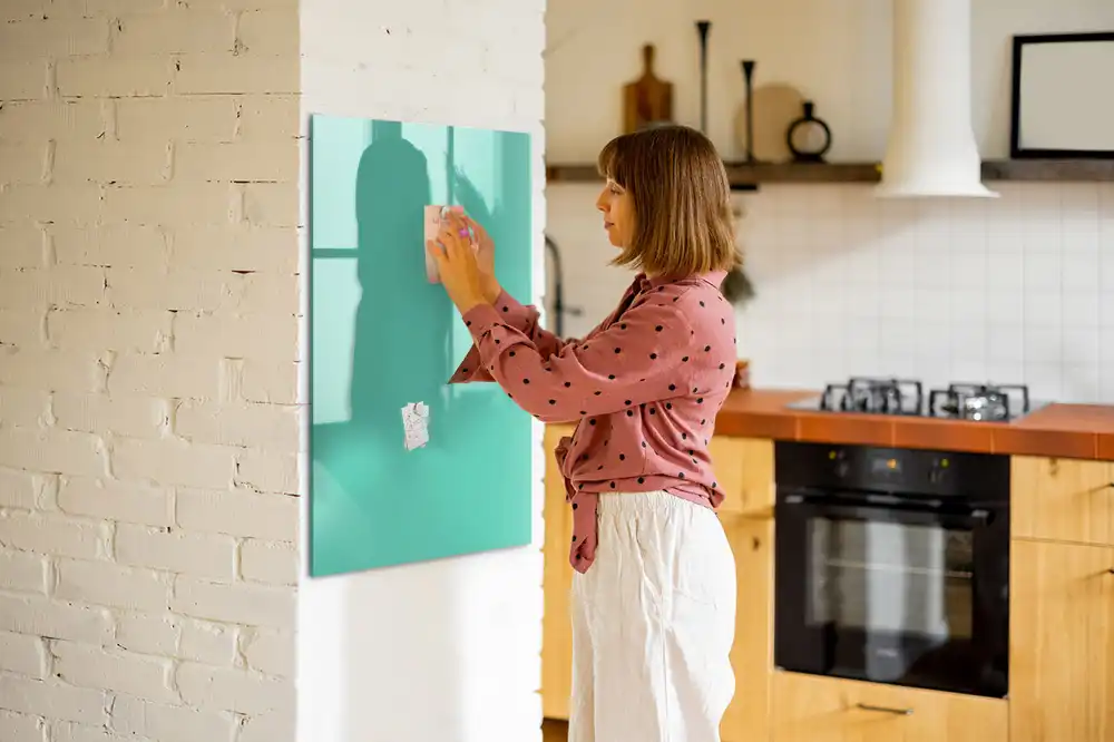Tableau magnétique décoratif turquoise