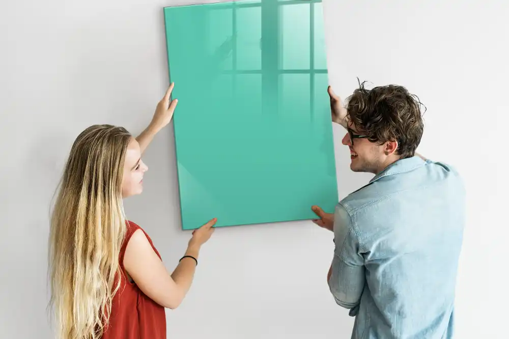 Tableau magnétique décoratif turquoise
