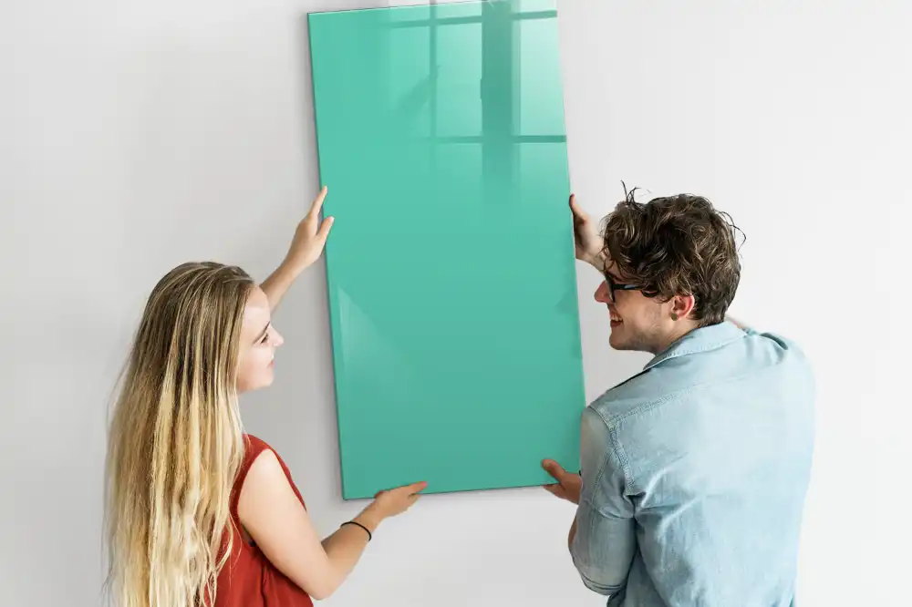 Tableau magnétique décoratif turquoise