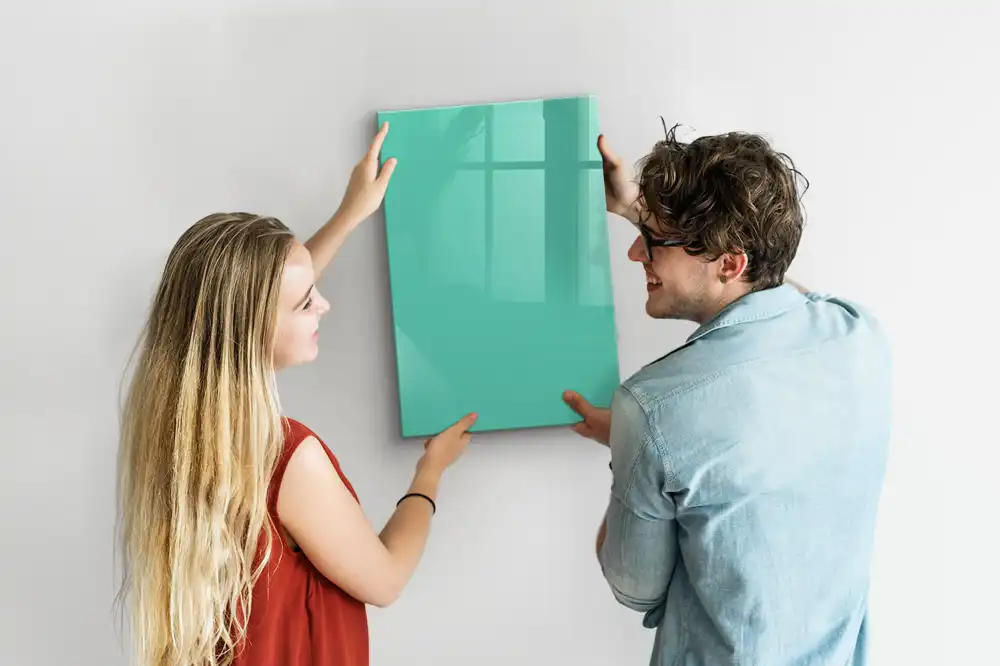 Tableau magnétique décoratif turquoise