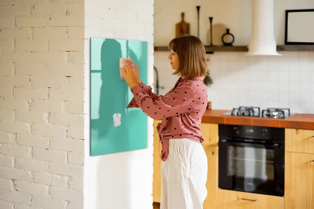 Tableau magnétique décoratif turquoise