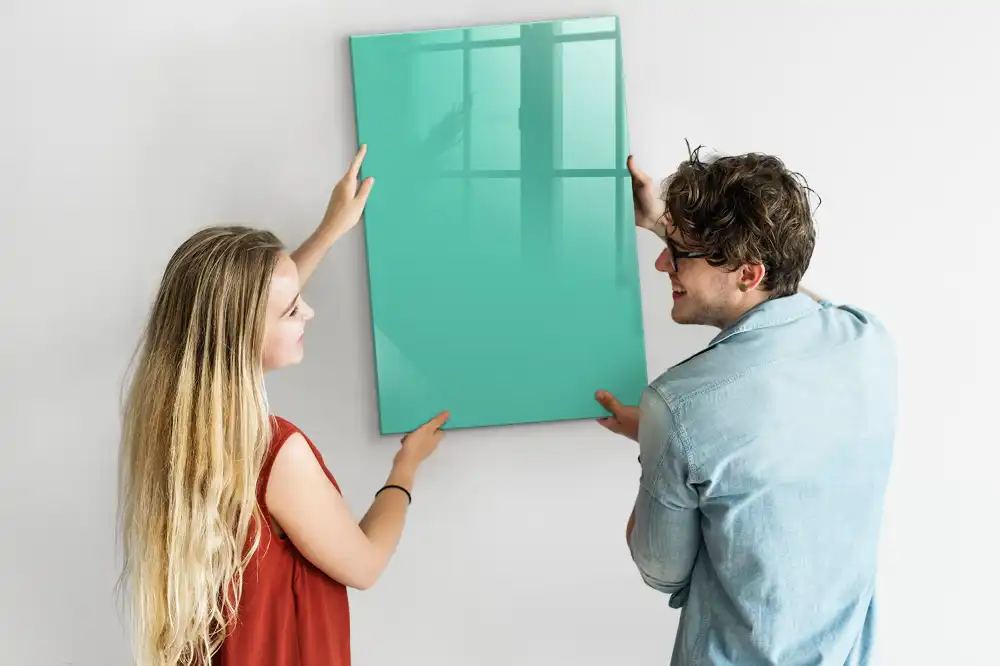 Tableau magnétique décoratif turquoise