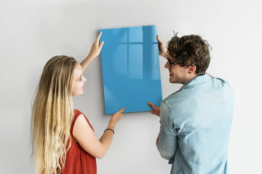 Tableau magnétique décoratif bleu