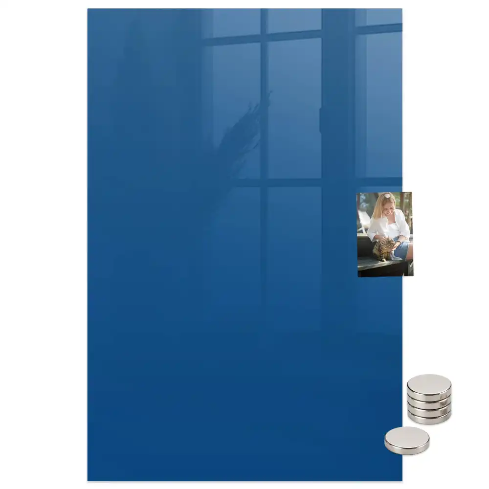 Tableau magnétique mural bleu