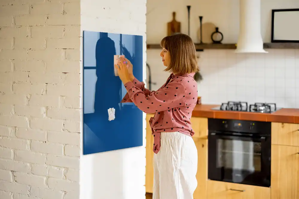 Tableau magnétique mural bleu