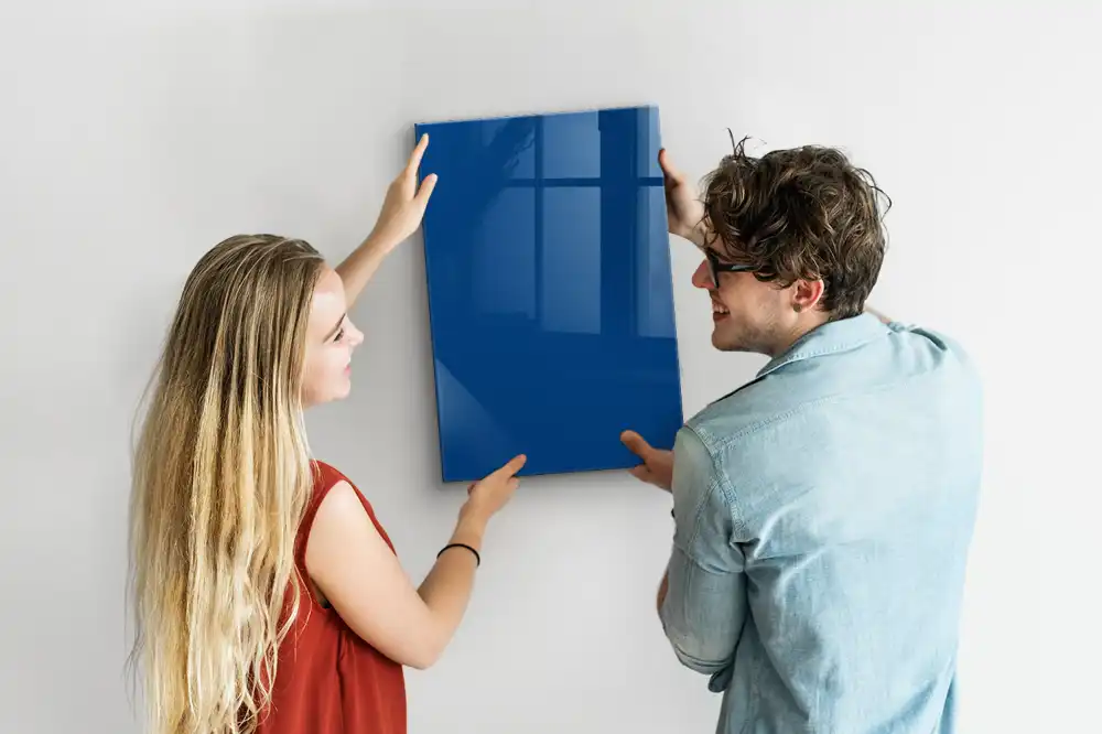 Tableau magnétique mural bleu