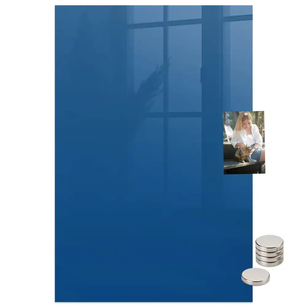 Tableau magnétique mural bleu