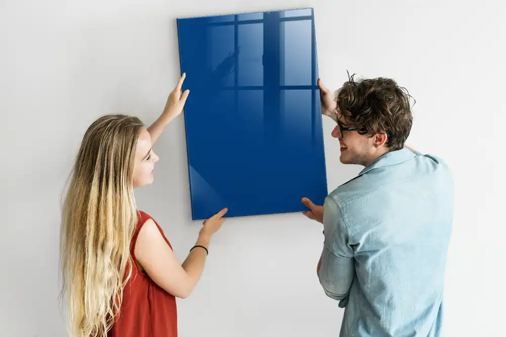Tableau magnétique mural bleu