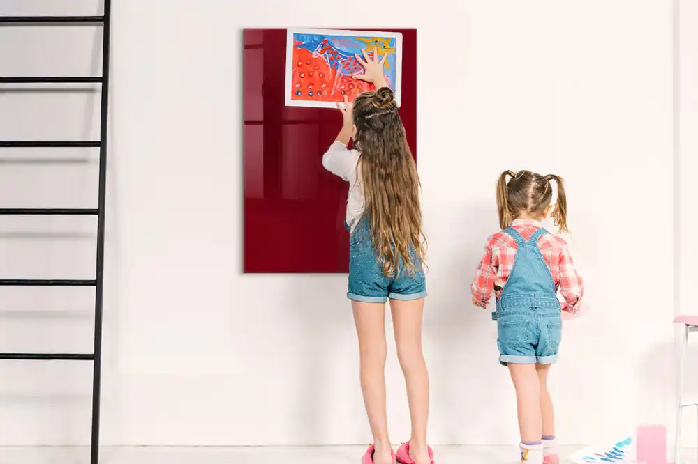 Tableau magnétique bordeaux