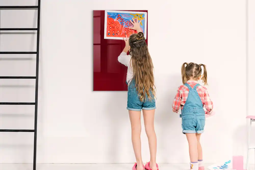 Tableau magnétique bordeaux