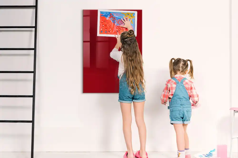 Tableau magnétique rouge