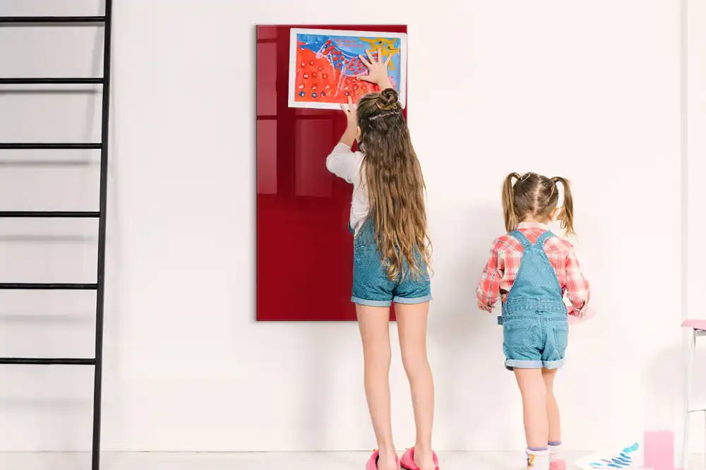 Tableau magnétique rouge