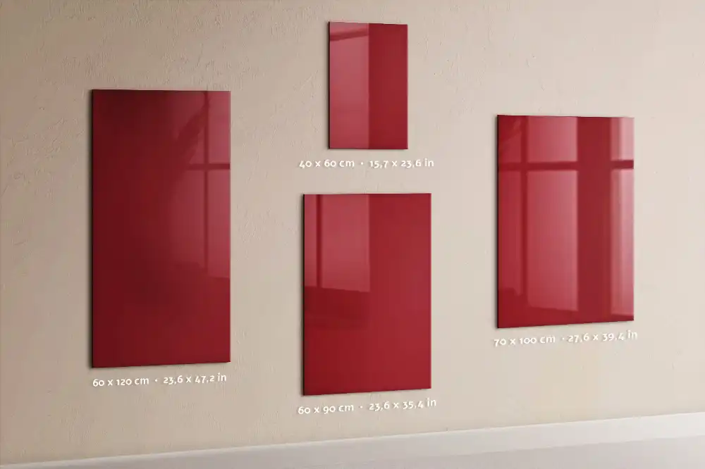 Tableau magnétique rouge