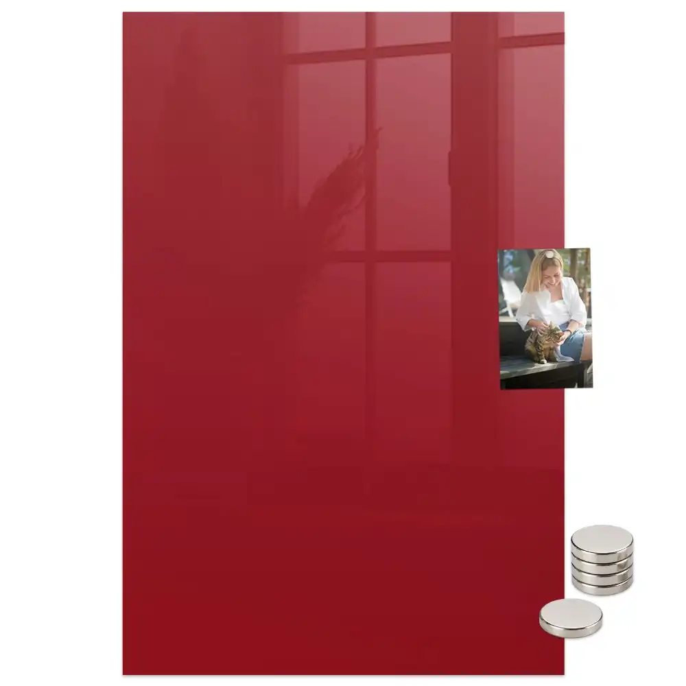 Tableau magnétique rouge