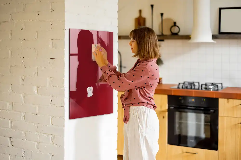 Tableau magnétique rouge