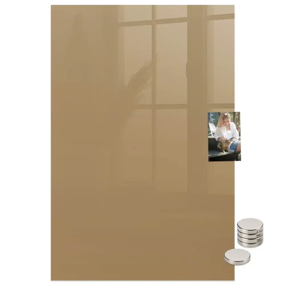 Tableau magnétique mural beige foncé