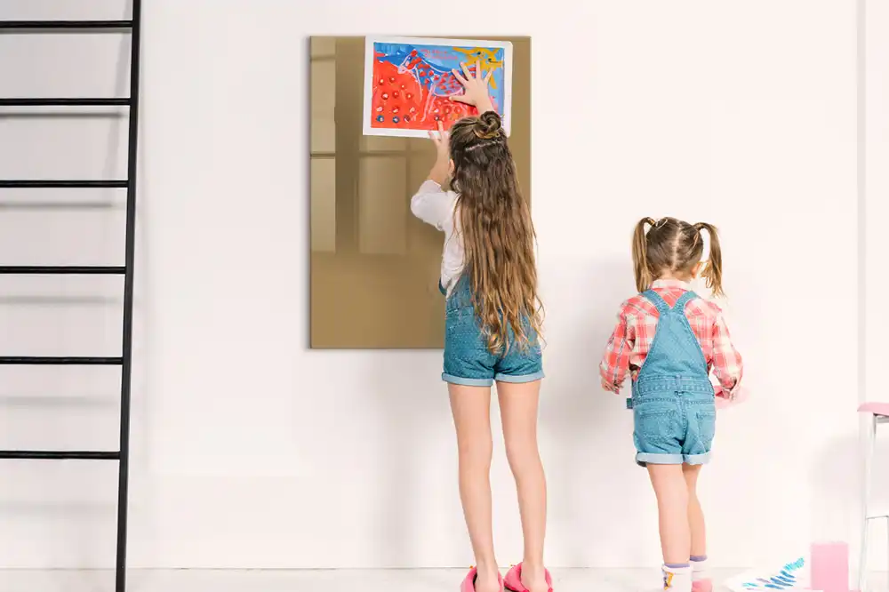 Tableau magnétique mural beige foncé