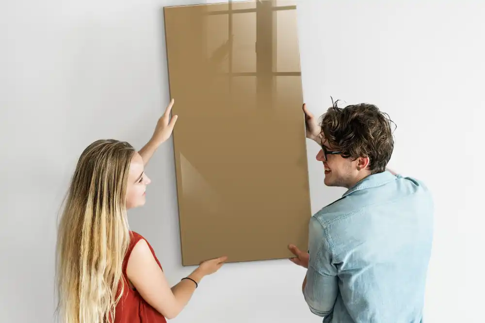 Tableau magnétique mural beige foncé