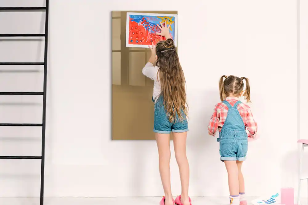 Tableau magnétique mural beige foncé