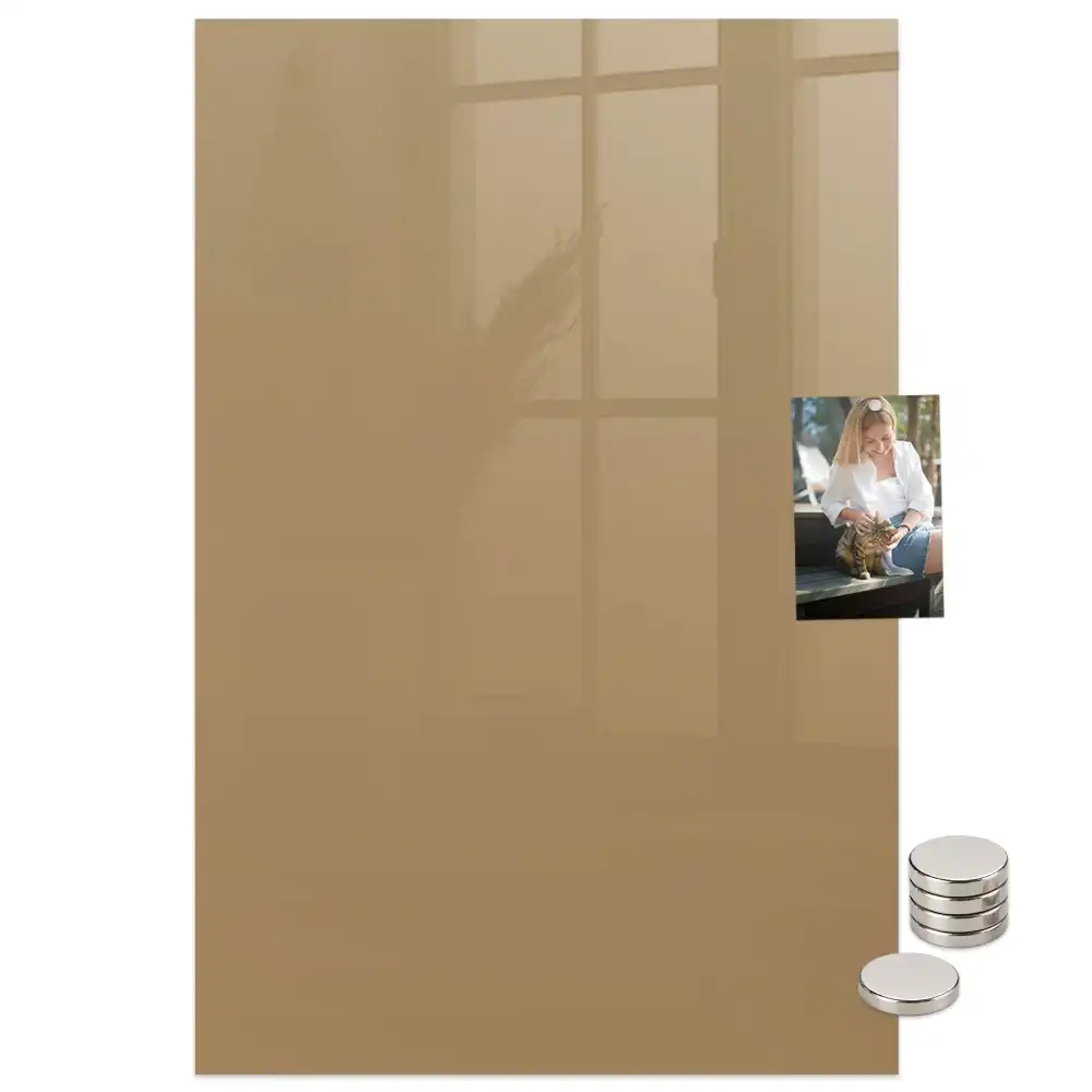 Tableau magnétique mural beige foncé