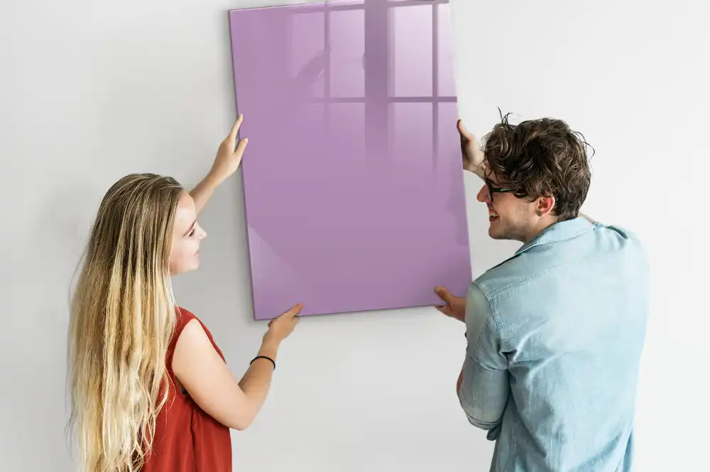 Tableau magnétique décoratif de couleur lilas