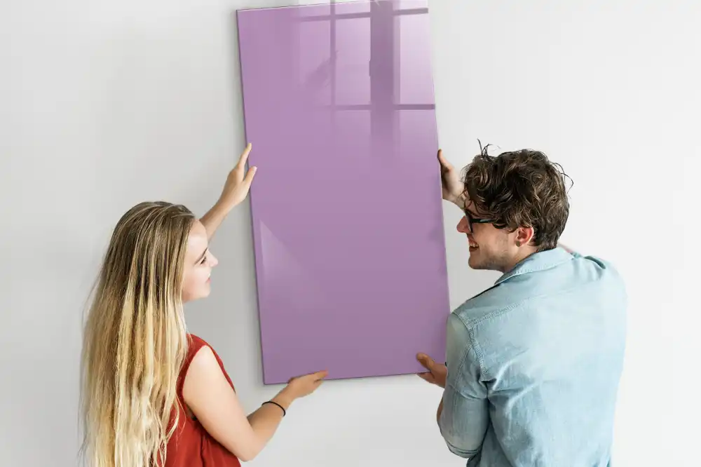 Tableau magnétique décoratif de couleur lilas