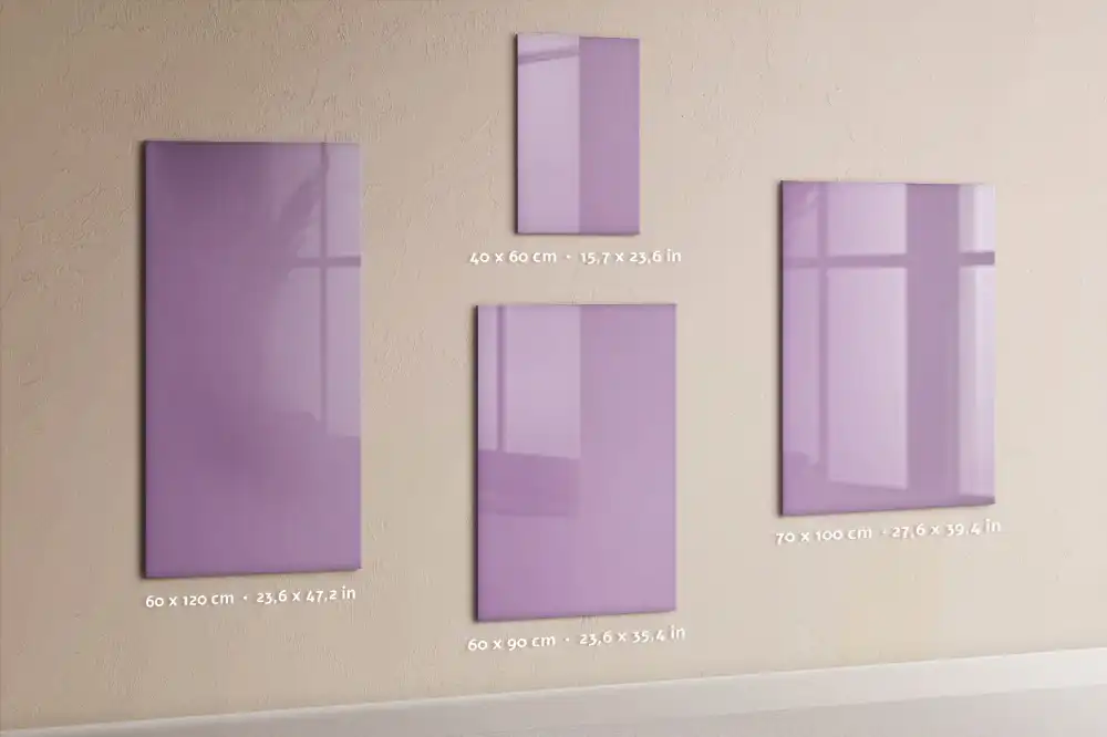 Tableau magnétique décoratif de couleur lilas