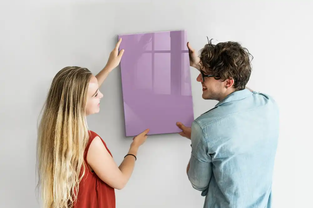 Tableau magnétique décoratif de couleur lilas