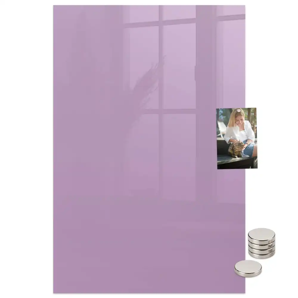 Tableau magnétique décoratif de couleur lilas