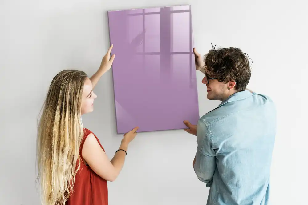 Tableau magnétique décoratif de couleur lilas