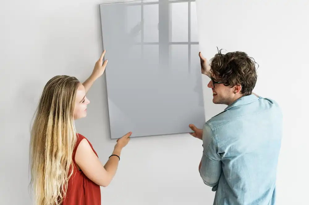 Tableau magnétique gris clair