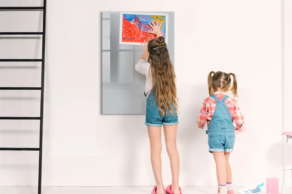 Tableau magnétique gris clair