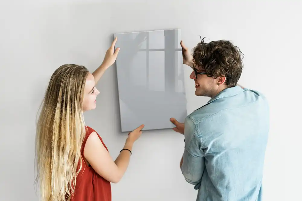 Tableau magnétique gris clair