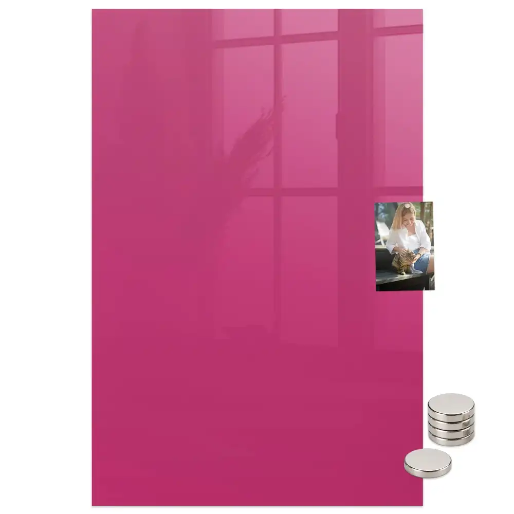 Tableau aimanté rose intense