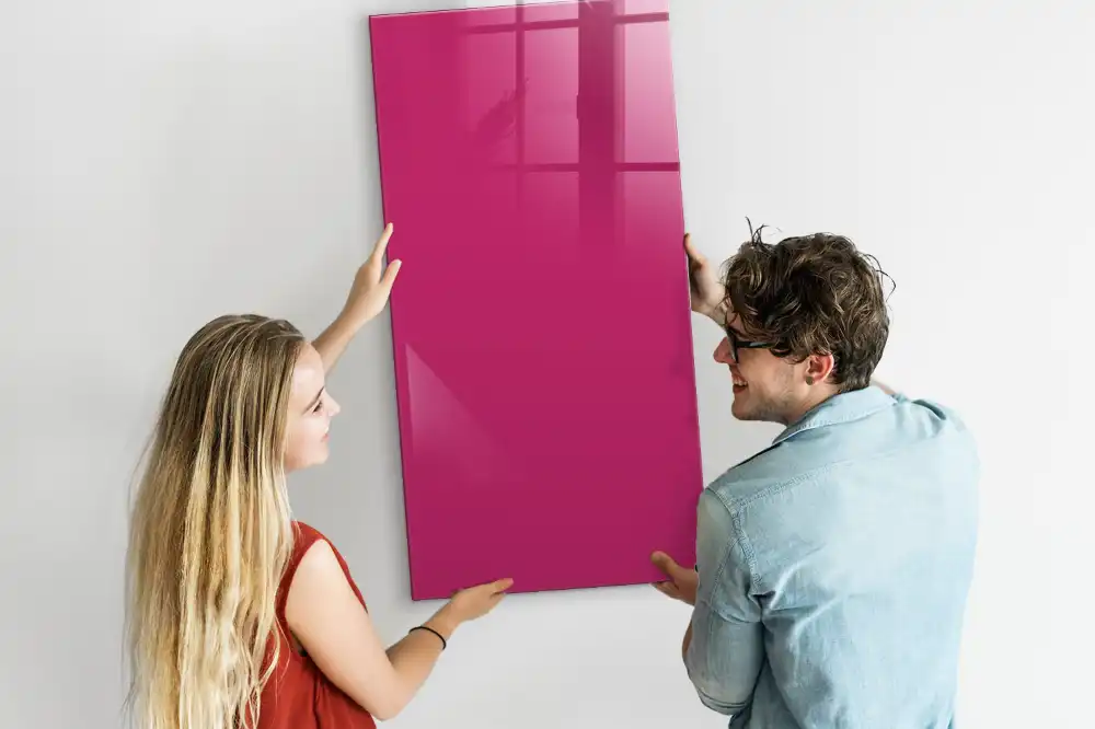 Tableau aimanté rose intense