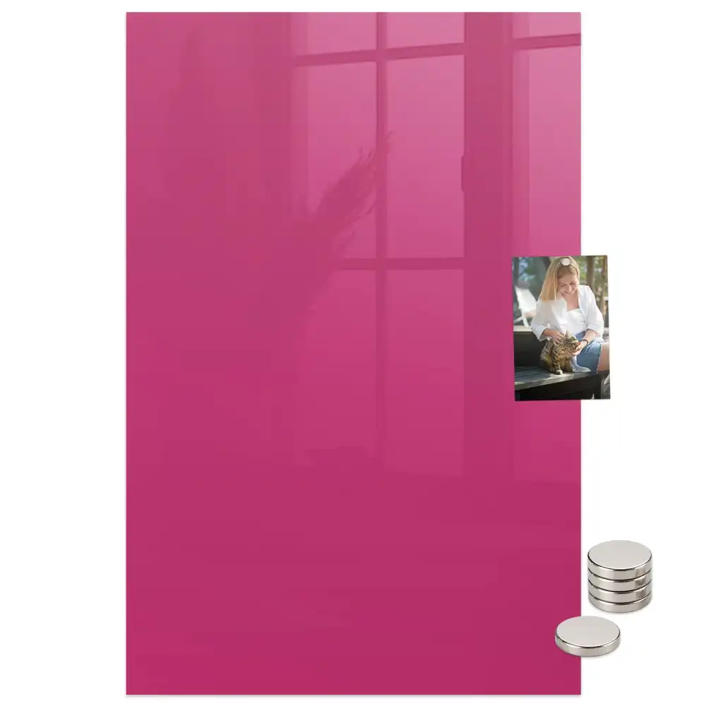 Tableau aimanté rose intense