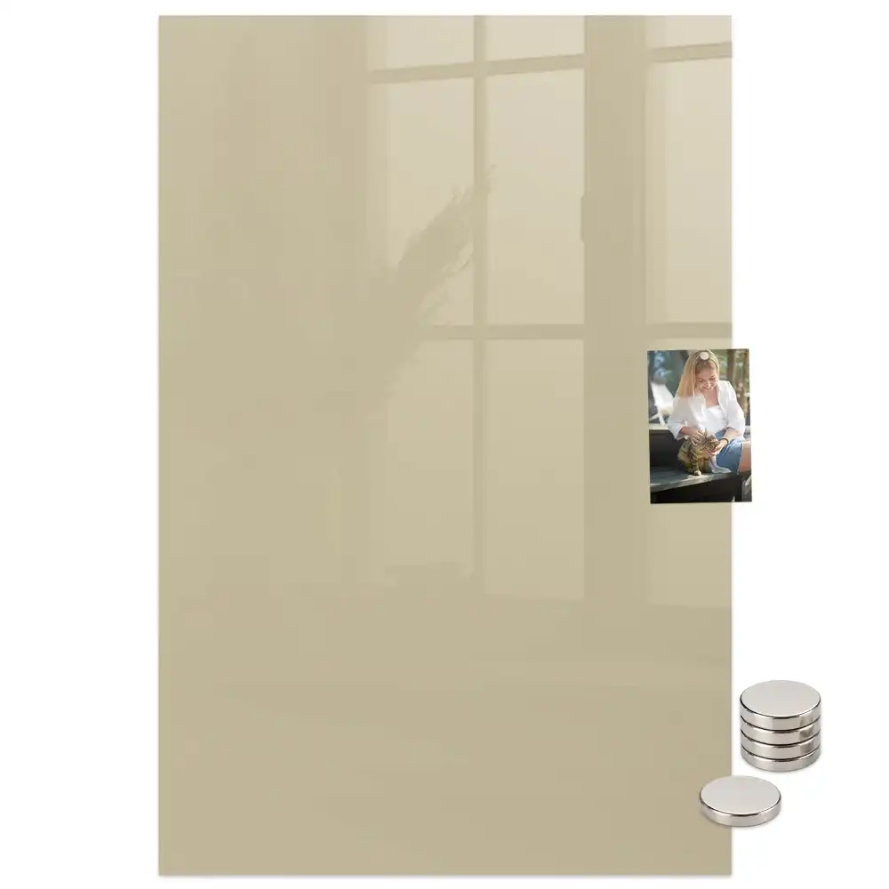 Tableau magnétique mural beige