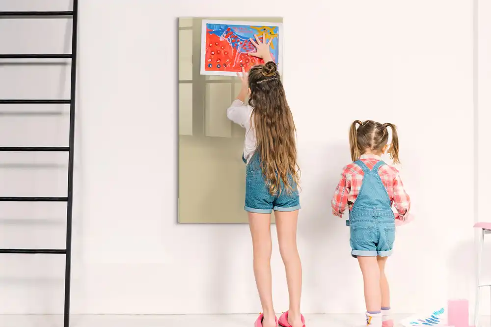 Tableau magnétique mural beige