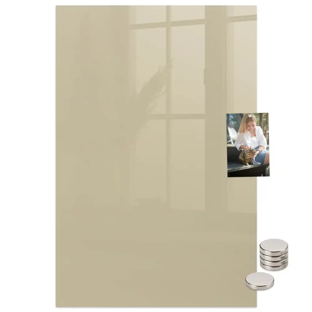 Tableau magnétique mural beige