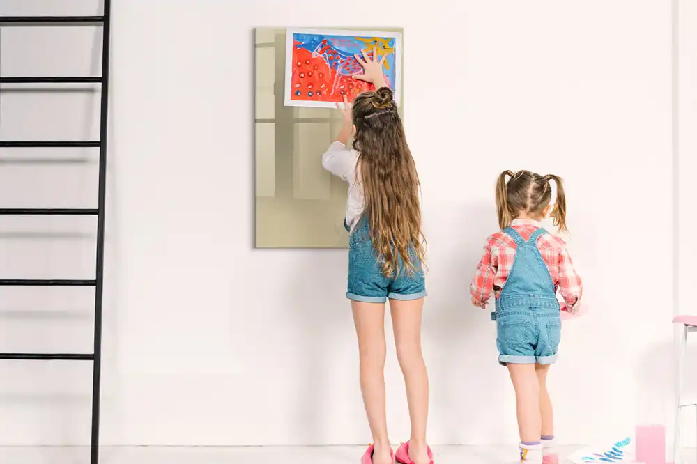 Tableau magnétique mural beige