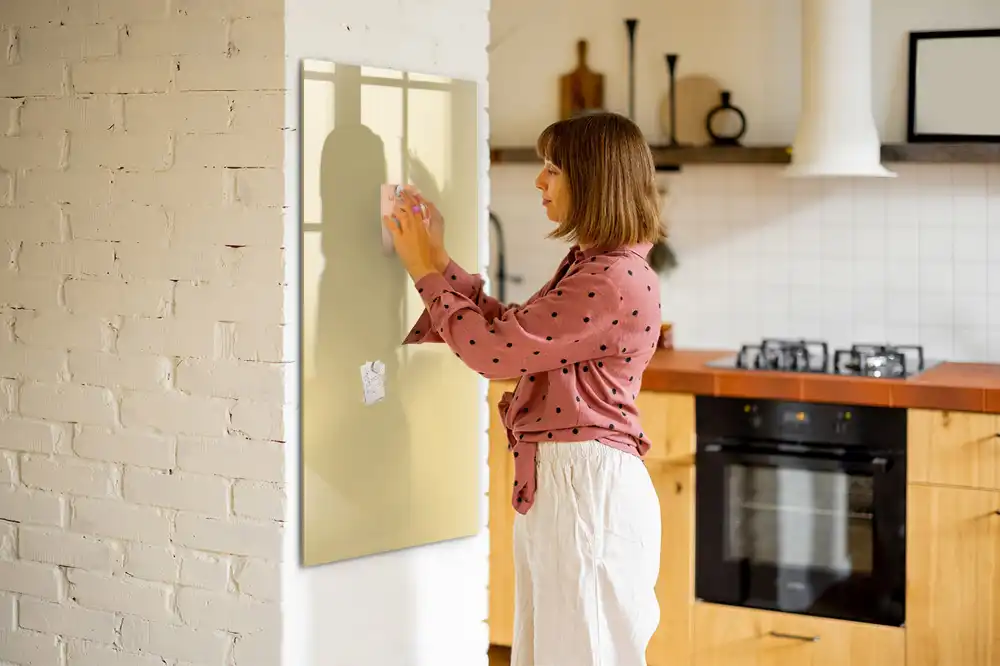 Tableau magnétique décoratif couleur crème